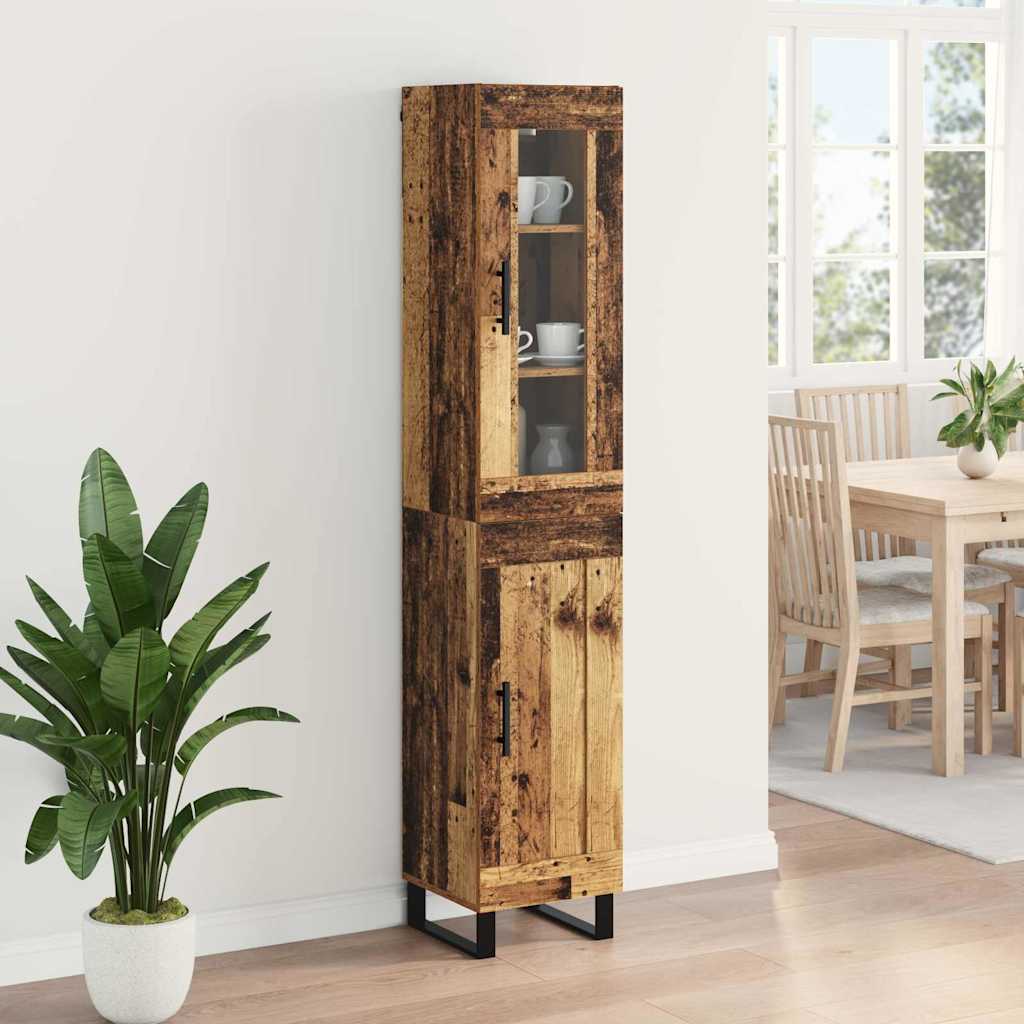 Highboard Staro drvo 34,5 x 34 x 180 cm Konstruirano drvo