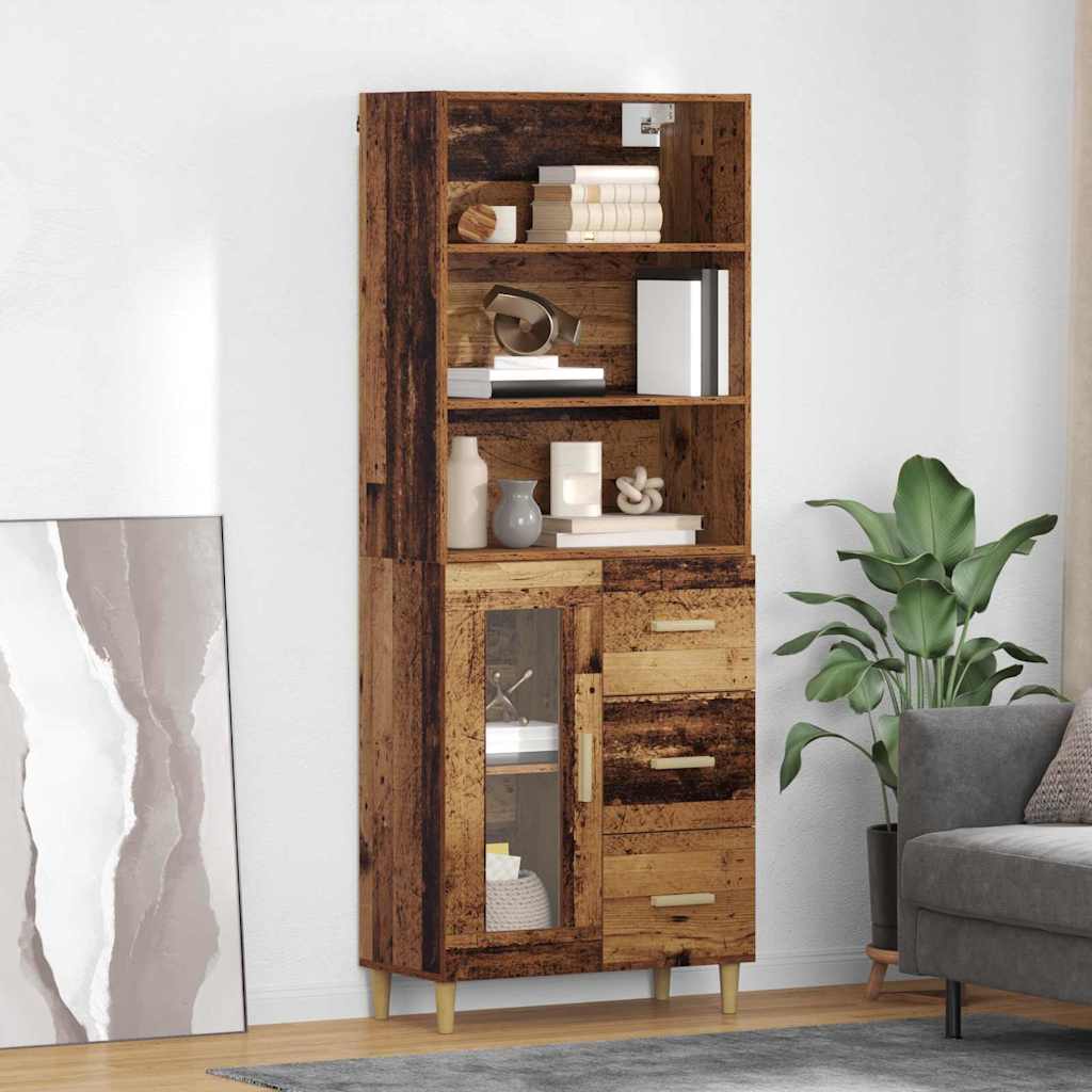 Highboard Staro drvo 69,5 x 34 x 180 cm Konstruirano drvo