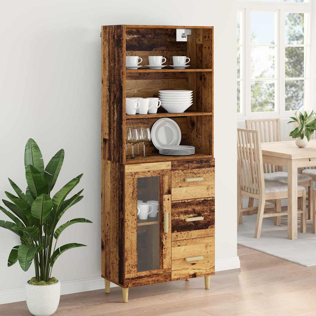 Highboard Staro drvo 69,5 x 34 x 180 cm Konstruirano drvo