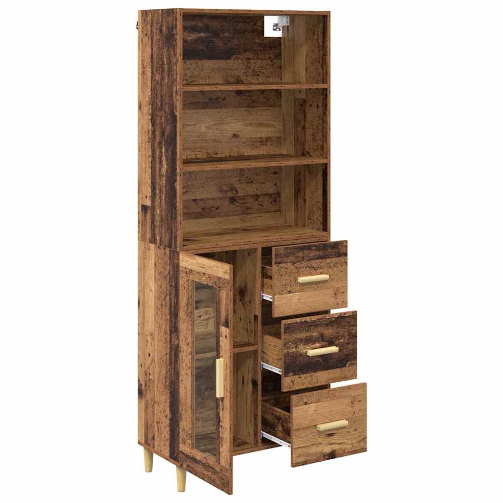 Highboard Staro drvo 69,5 x 34 x 180 cm Konstruirano drvo