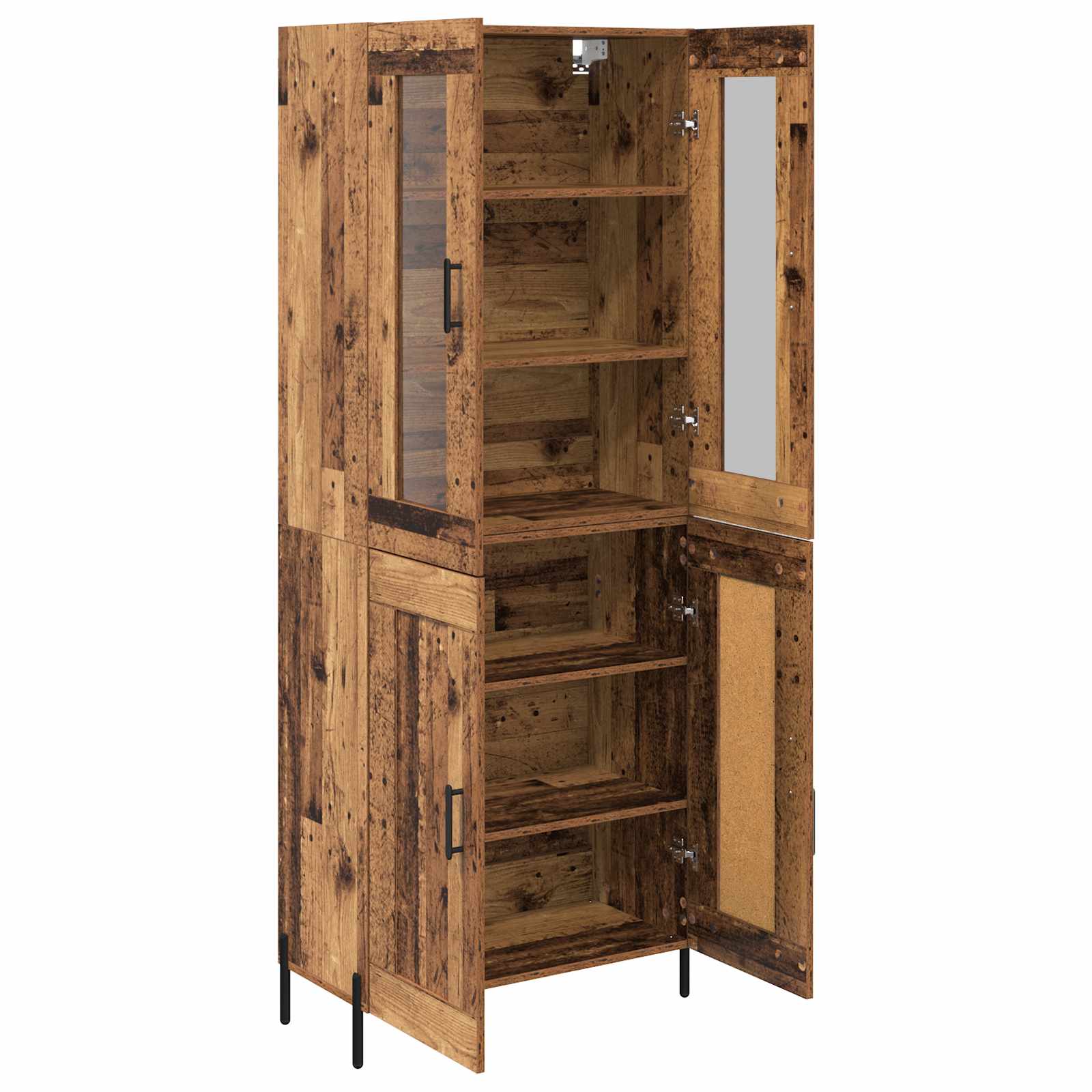 Highboard Zidne Staro drvo 69,5 x 34 x 180 cm Konstruirano drvo