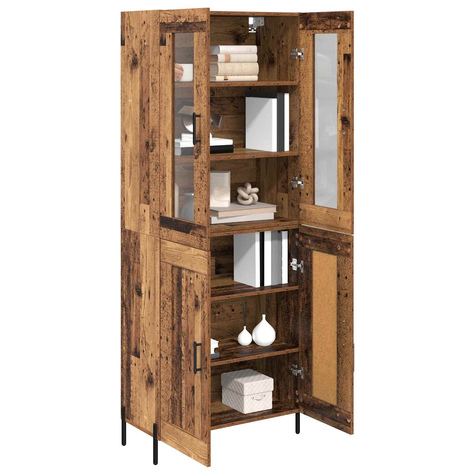 Highboard Zidne Staro drvo 69,5 x 34 x 180 cm Konstruirano drvo