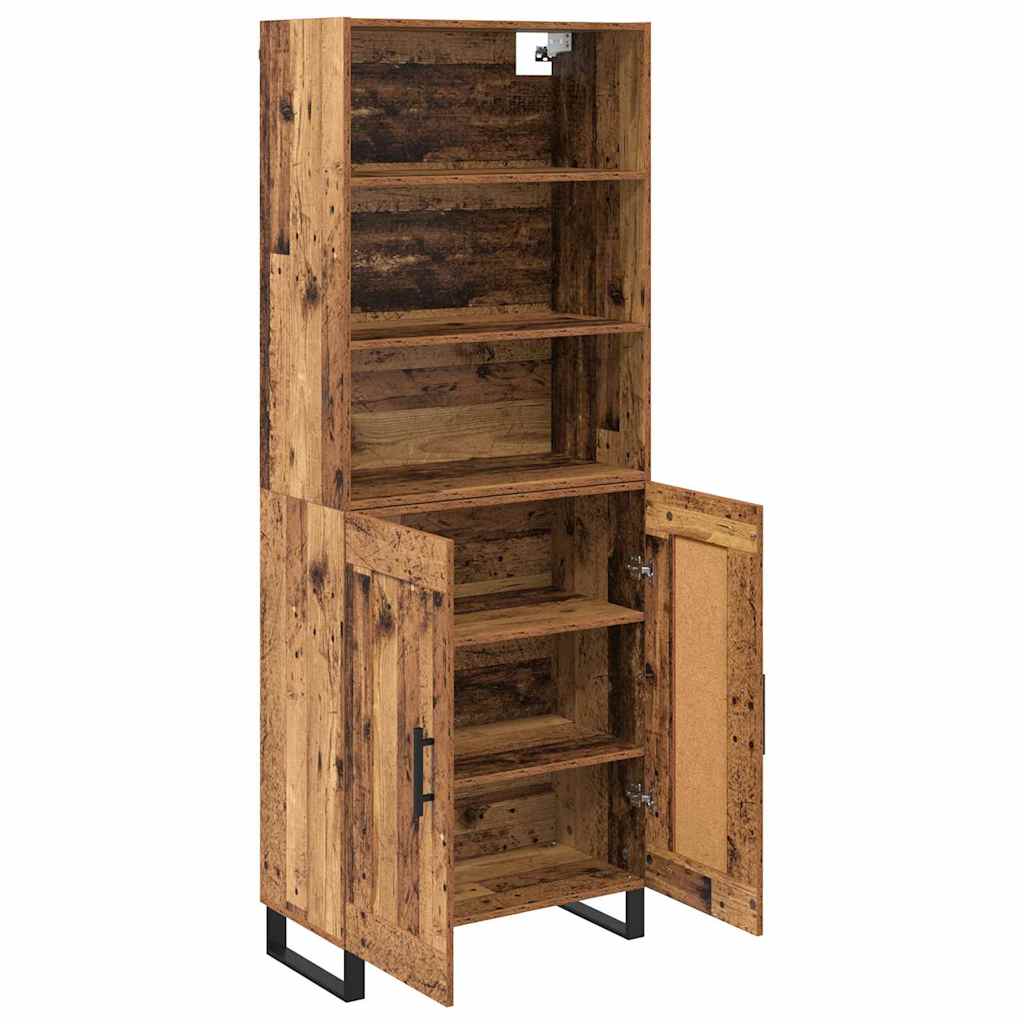 Highboard 2 kom. Staro drvo 69,5 x 34 x 180 cm