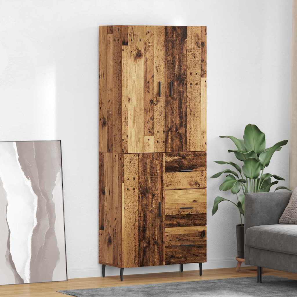 Highboard 2 kom. Staro drvo 69,5 x 34 x 180 cm
