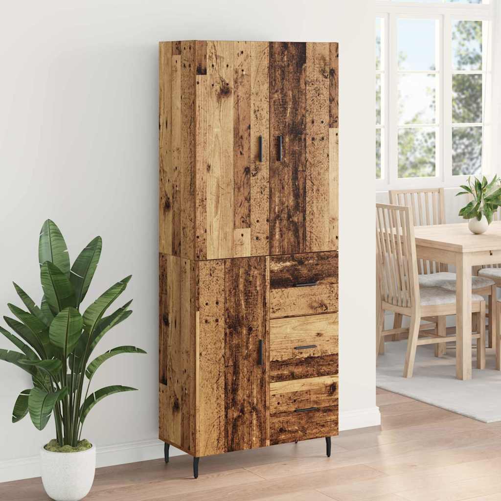 Highboard 2 kom. Staro drvo 69,5 x 34 x 180 cm