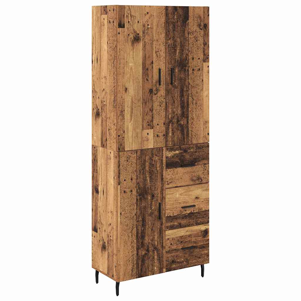 Highboard 2 kom. Staro drvo 69,5 x 34 x 180 cm