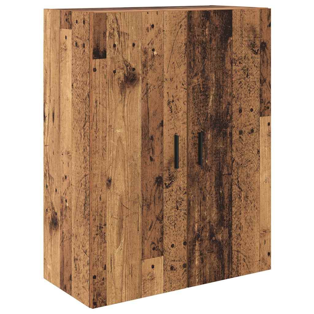 Highboard s ladicama 2 pcs Staro drvo Inženjerska drva i staklo