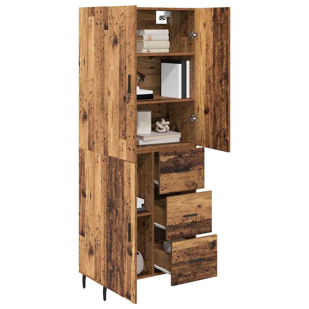 Highboard 2 kom. Staro drvo 69,5 x 34 x 180 cm
