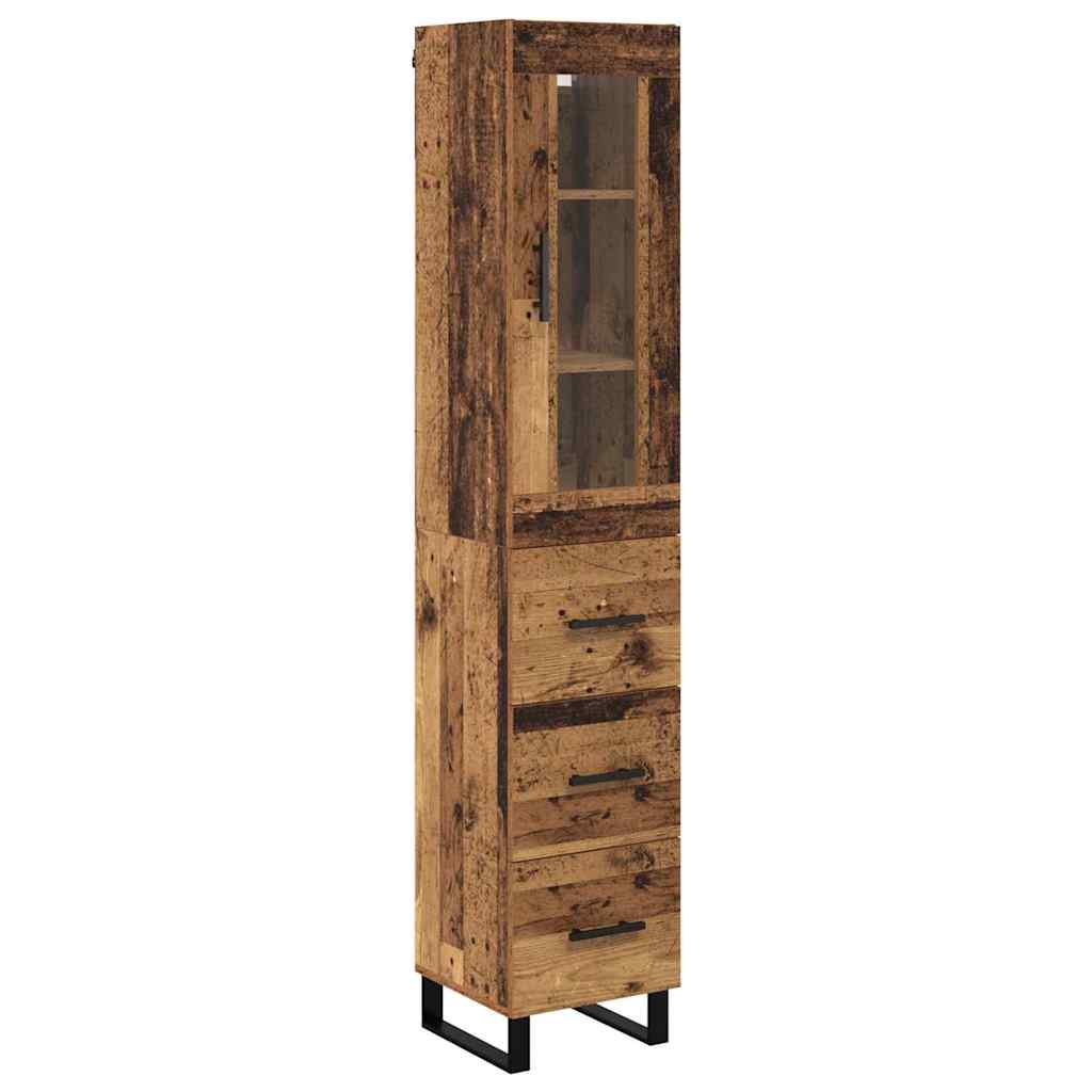 Highboard Staro drvo 34,5 x 34 x 180 cm Konstruirano drvo