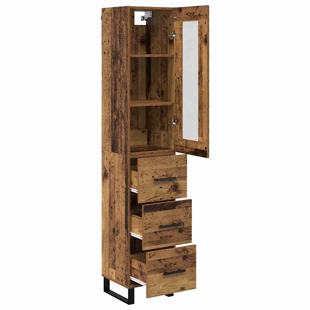 Highboard Staro drvo 34,5 x 34 x 180 cm Konstruirano drvo