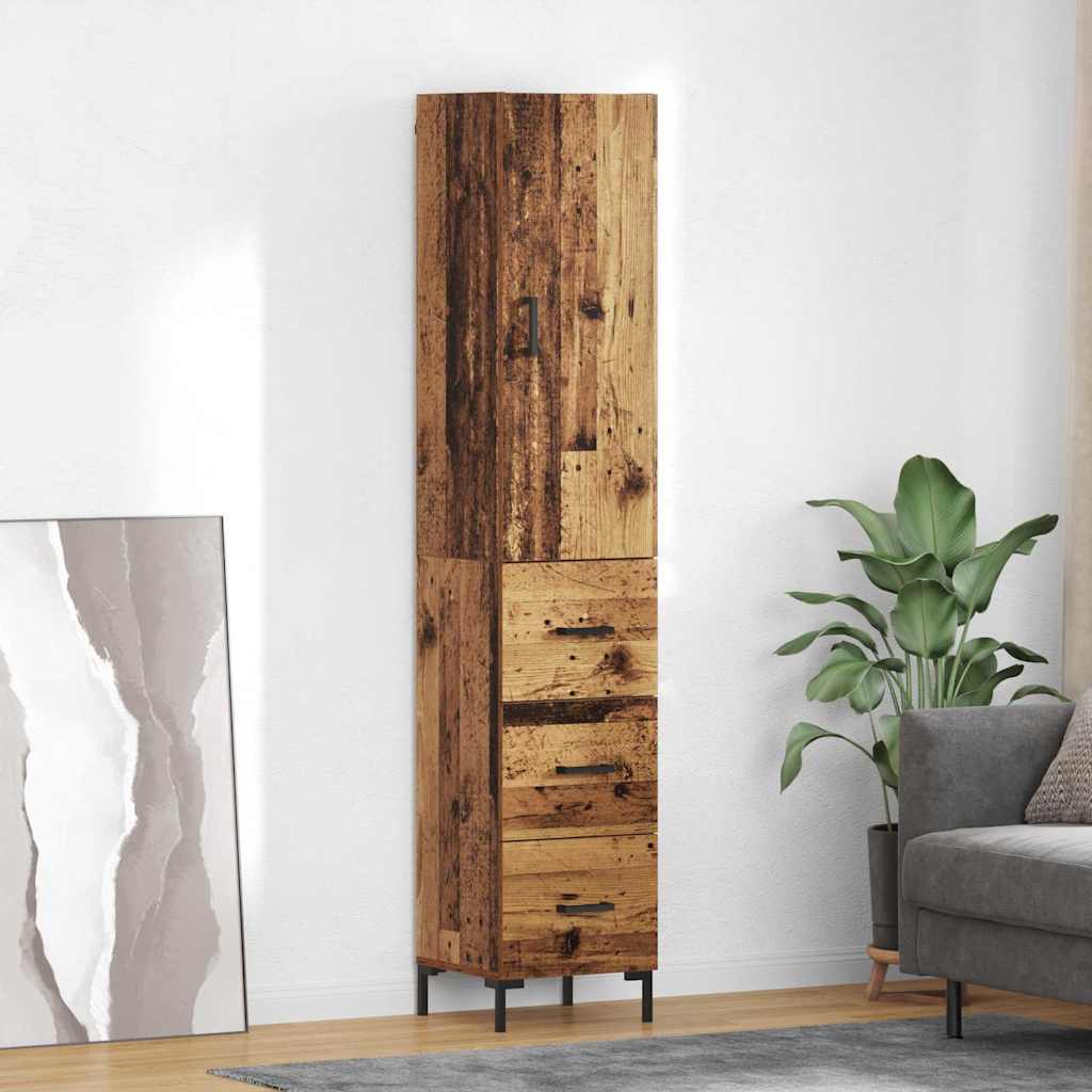 Highboard Staro drvo 34,5 x 34 x 180 cm Konstruirano drvo