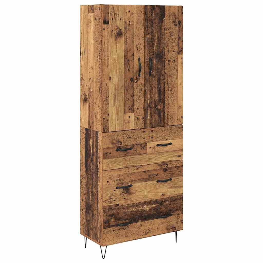 Highboard 2 kom. Staro drvo 69,5 x 34 x 180 cm