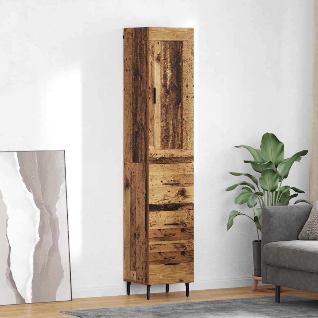 Highboard Staro drvo 34,5 x 34 x 180 cm Konstruirano drvo