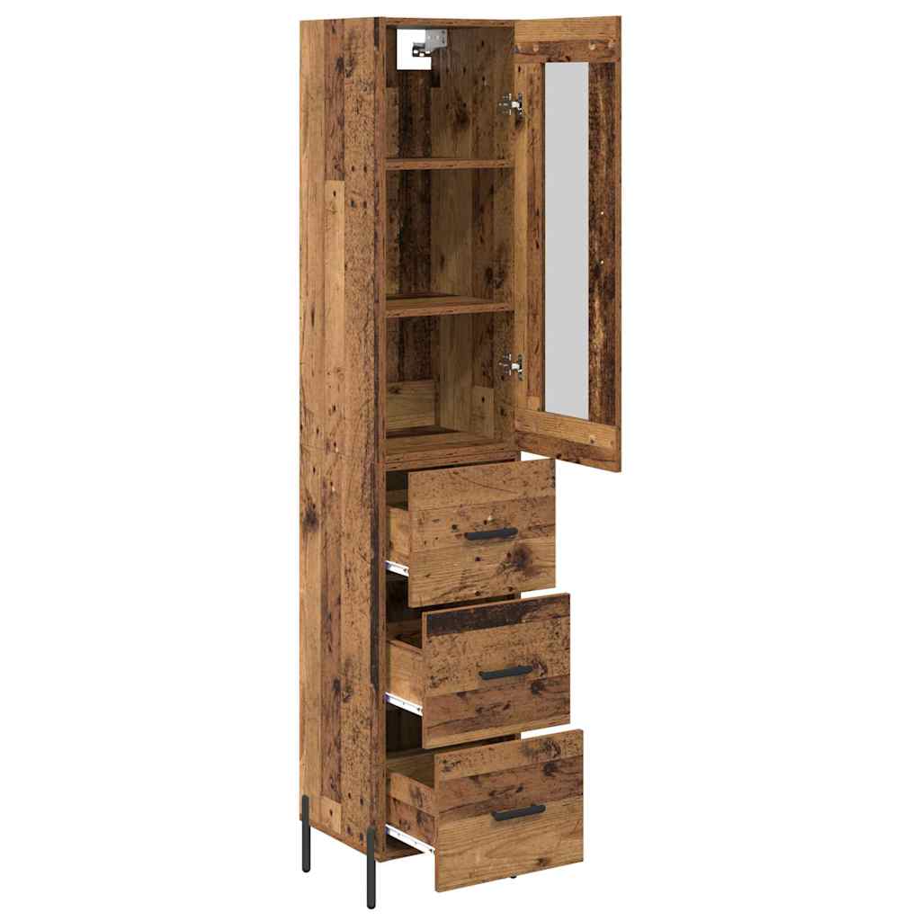 Highboard Staro drvo 34,5 x 34 x 180 cm Konstruirano drvo