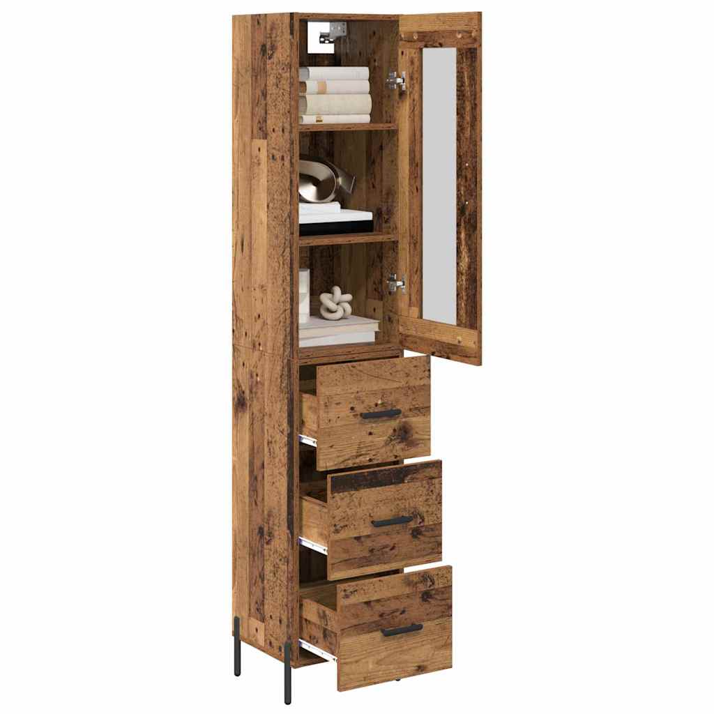 Highboard Staro drvo 34,5 x 34 x 180 cm Konstruirano drvo