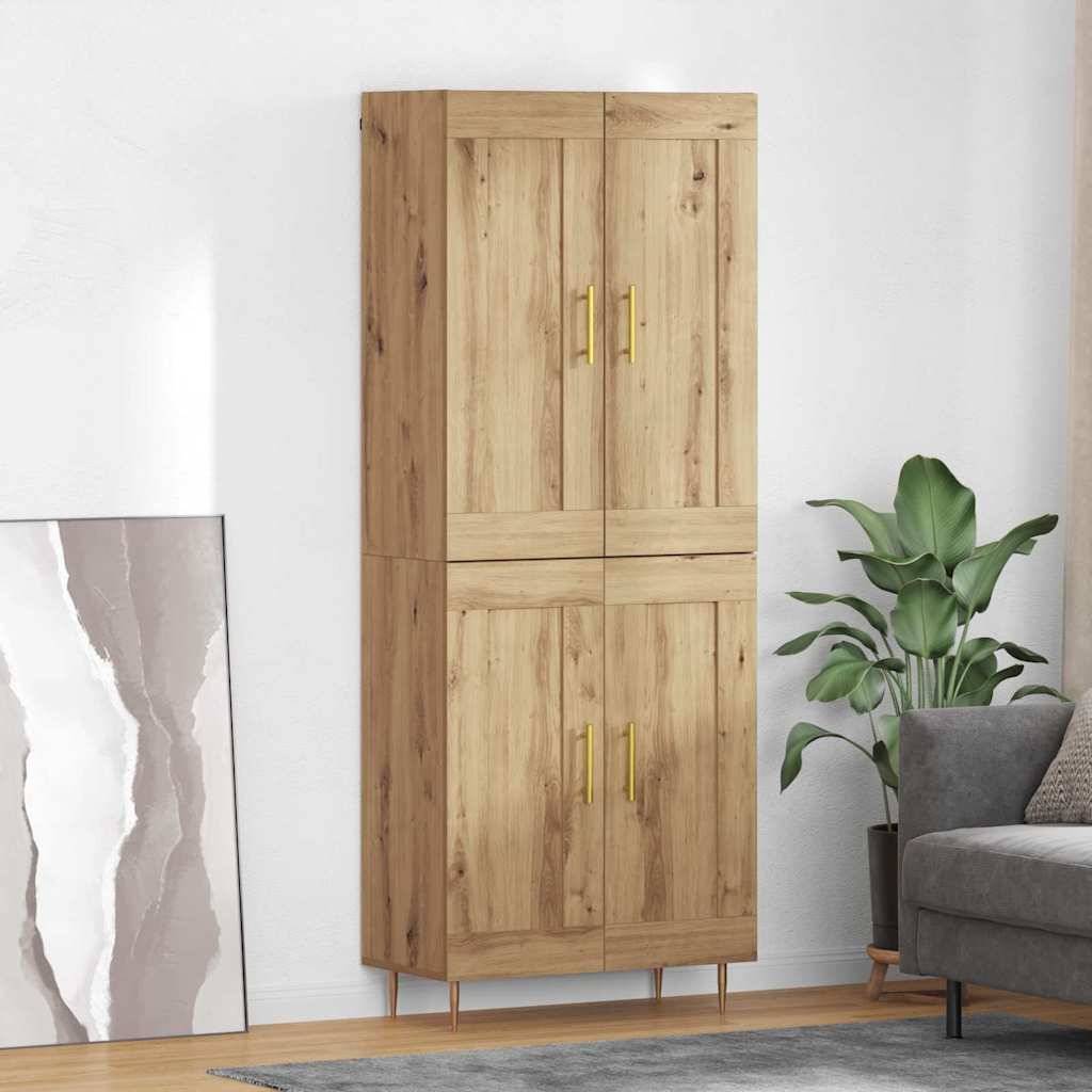 Highboard Umjetnički hrast 69,5 x 34 x 180 cm Konstruirano drvo