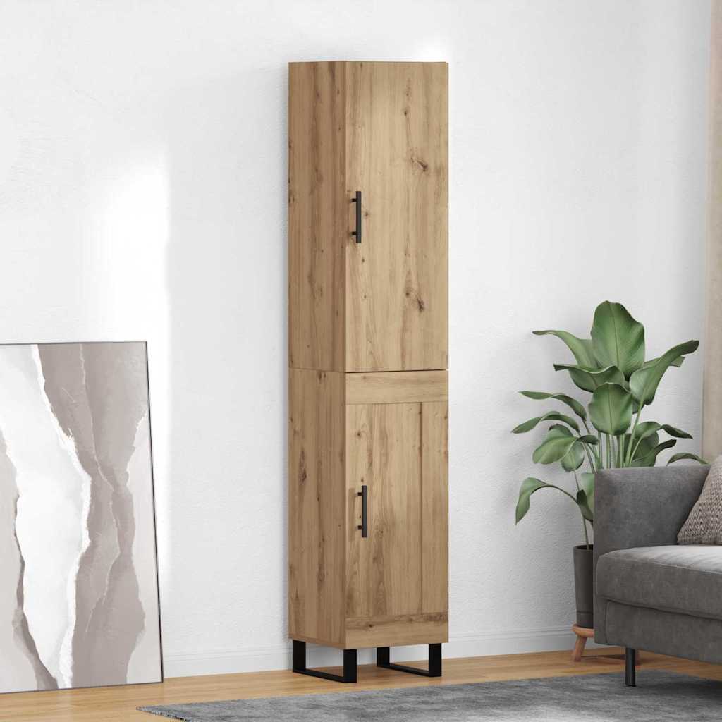 Highboard Umjetnički hrast 34,5 x 34 x 180 cm Konstruirano drvo