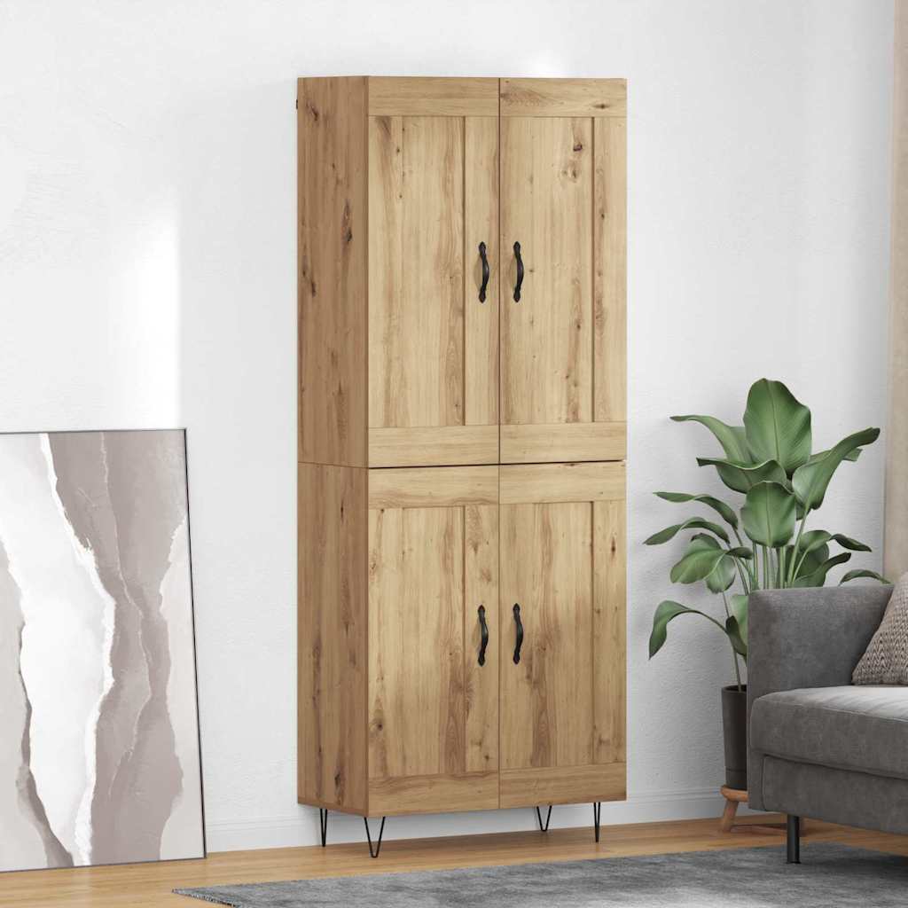 Highboard Umjetnički hrast 69,5 x 34 x 180 cm Konstruirano drvo