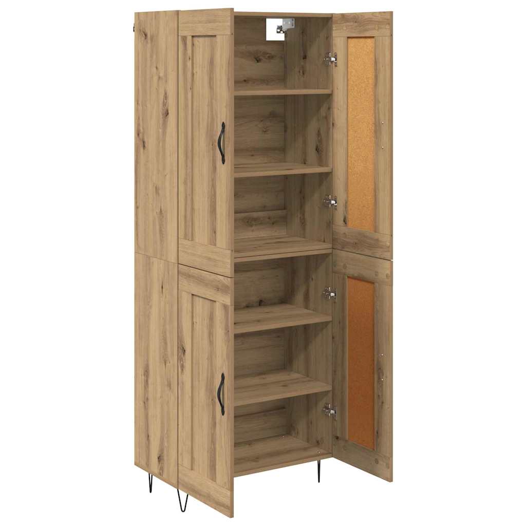 Highboard Umjetnički hrast 69,5 x 34 x 180 cm Konstruirano drvo