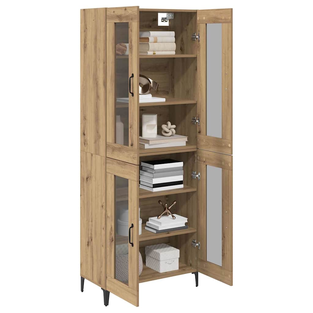 Highboard Umjetnički hrast 69,5 x 34 x 180 cm Konstruirano drvo
