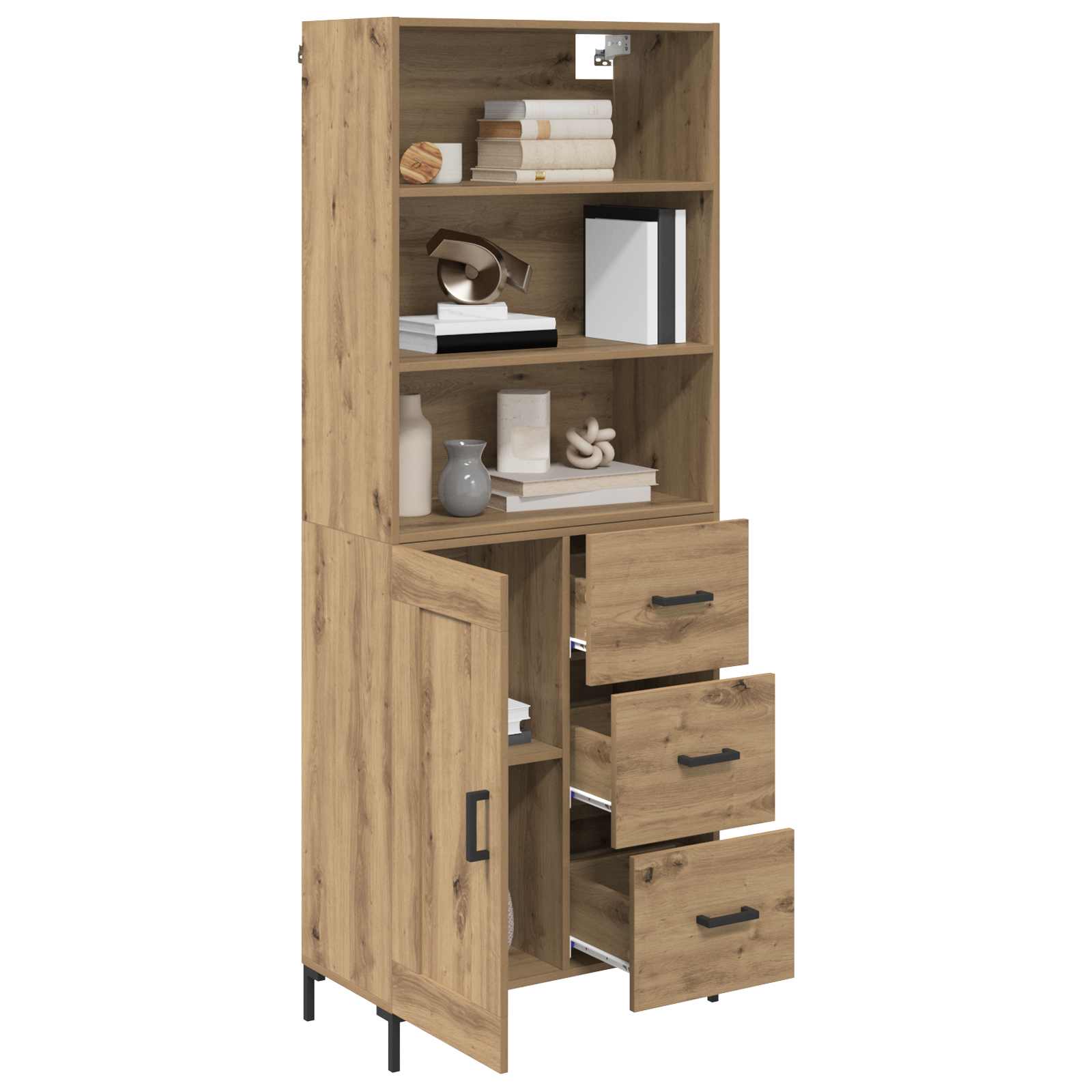 Highboard Umjetnički hrast 69,5 x 34 x 180 cm Konstruirano drvo
