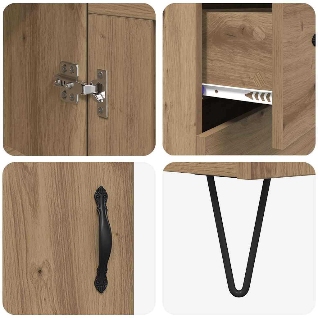 Highboard Umjetnički hrast 69,5 x 34 x 180 cm Konstruirano drvo