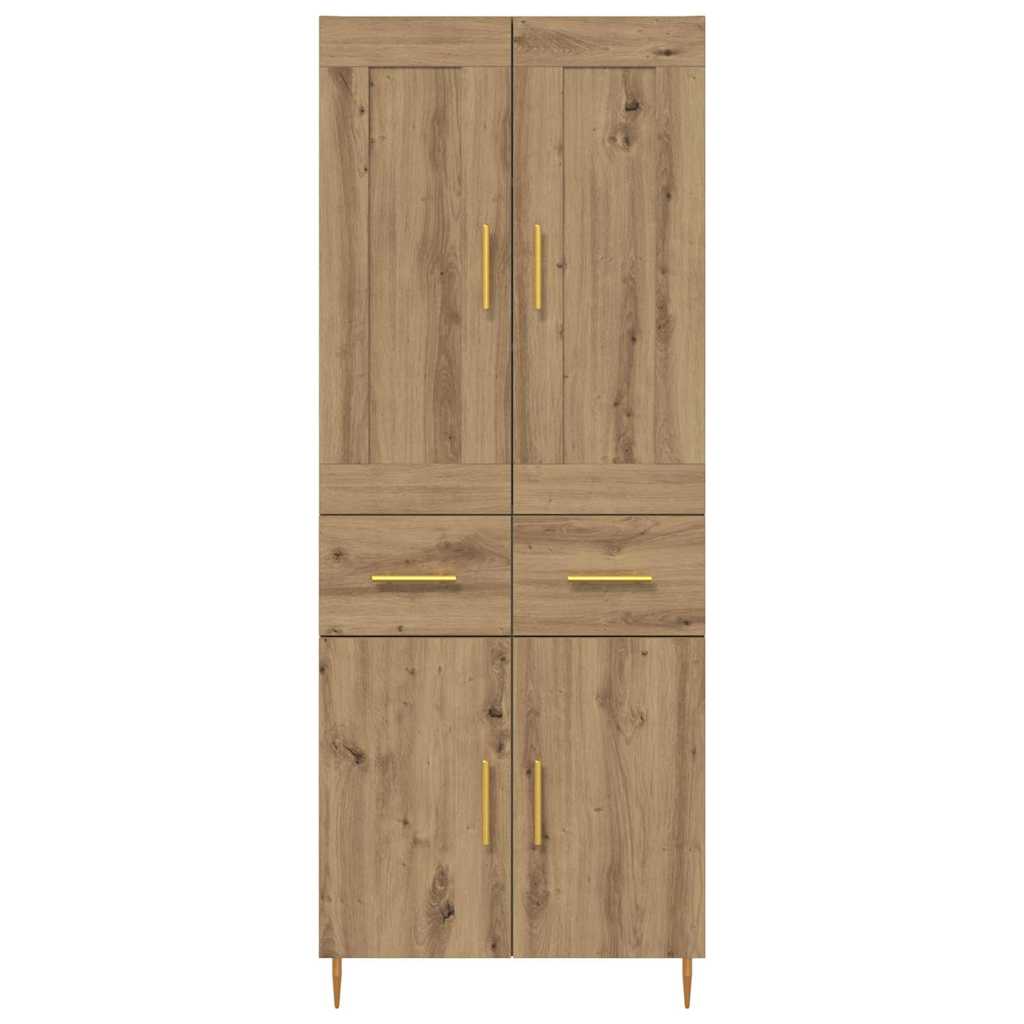 Highboard Umjetnički hrast 69,5 x 34 x 180 cm Konstruirano drvo