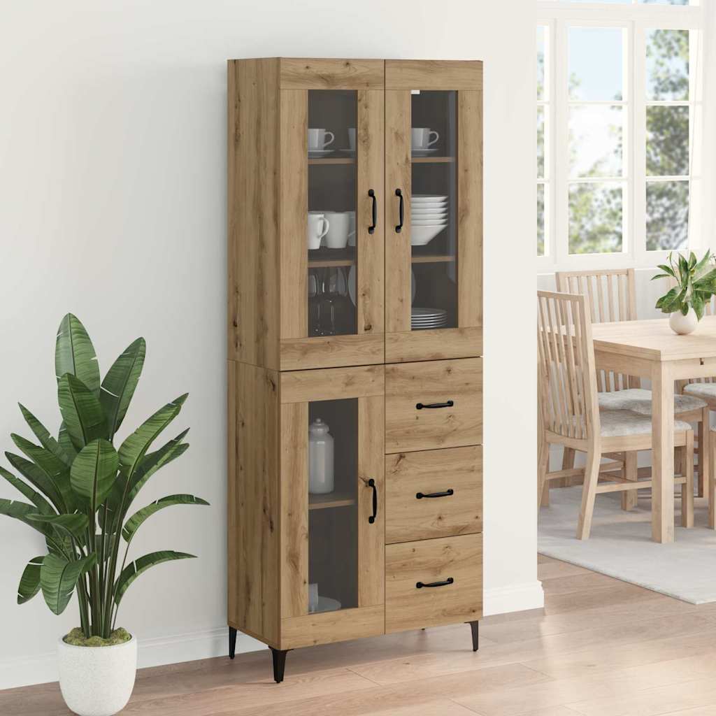 Highboard Umjetnički hrast 69,5 x 34 x 180 cm Konstruirano drvo