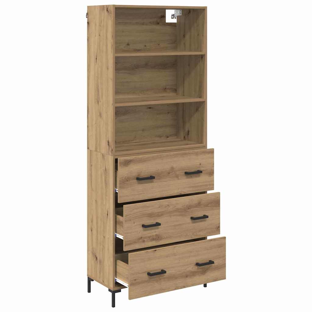 Highboard Umjetnički hrast 69,5 x 34 x 180 cm Konstruirano drvo