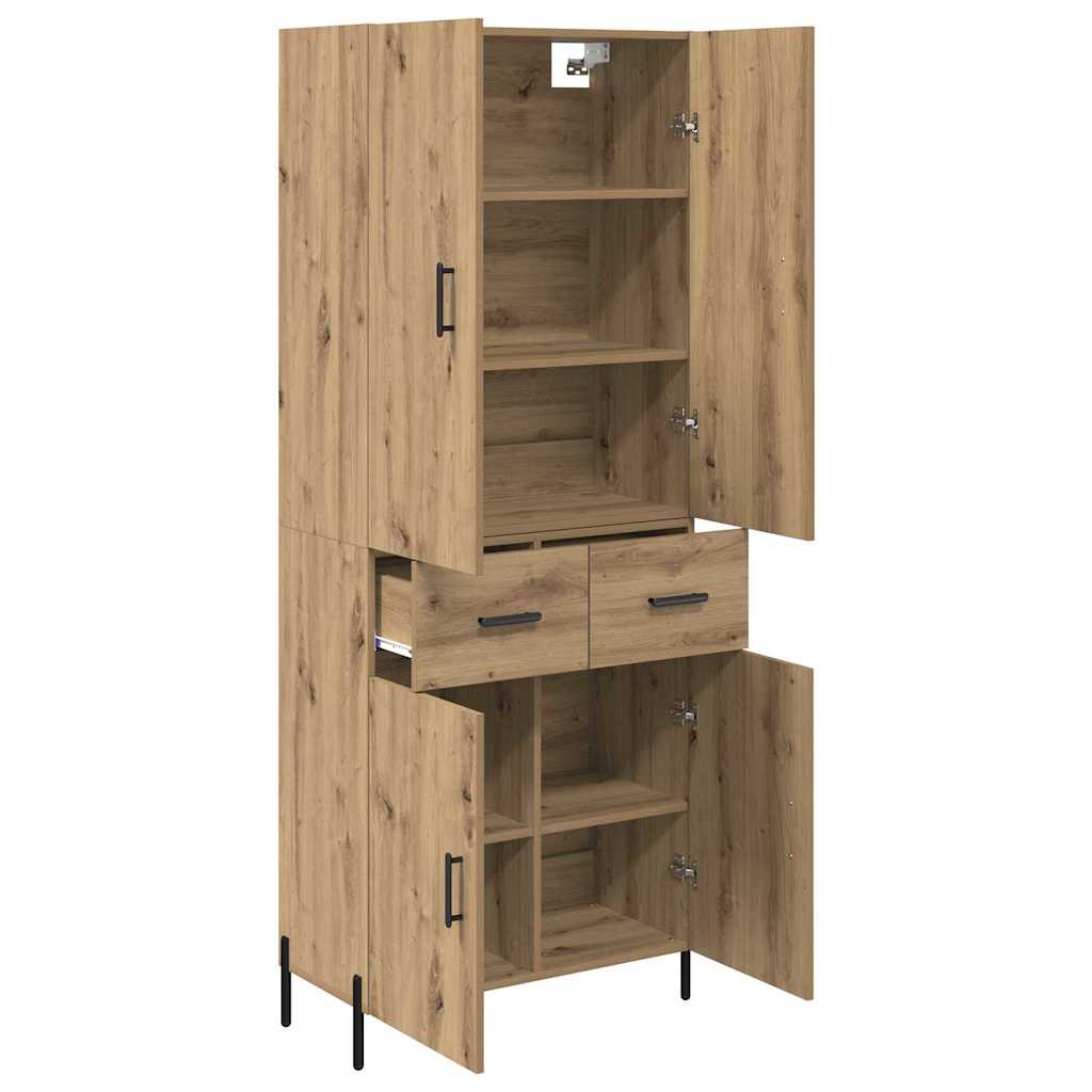 Highboard Umjetnički hrast 69,5 x 34 x 180 cm Konstruirano drvo