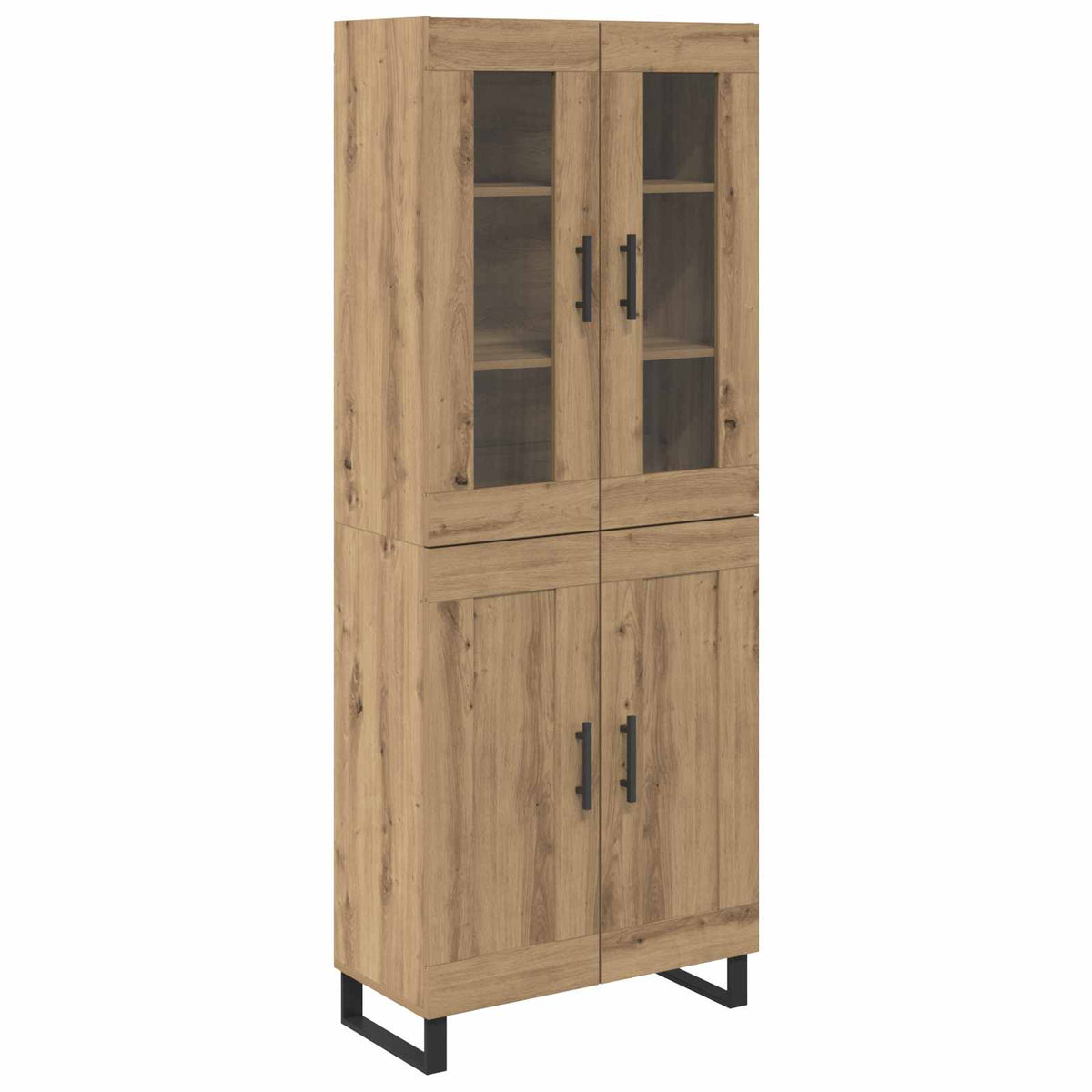 Highboard 2 kom. Umjetnički hrast 69,5 x 34 x 180 cm