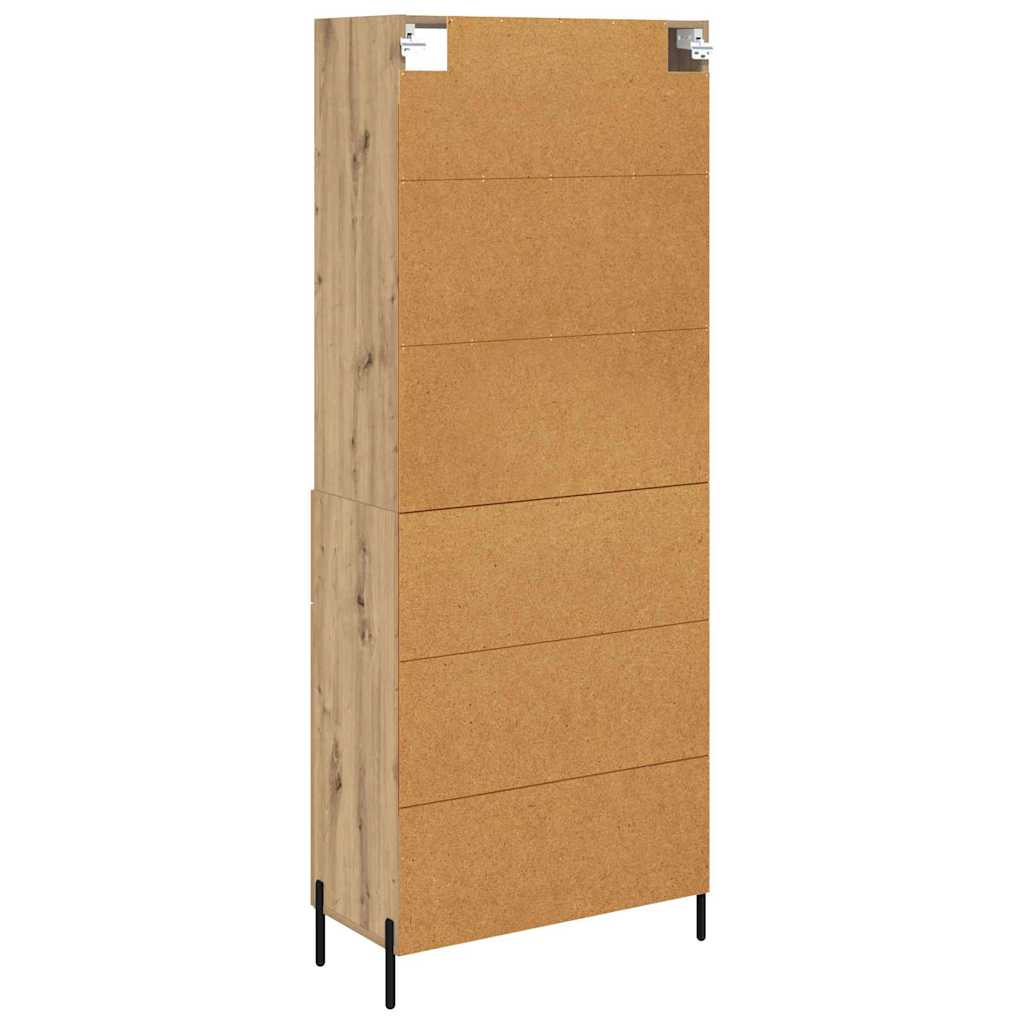 Highboard s ladicama Umjetnički hrast 69,5 x 32,5 x 180 cm