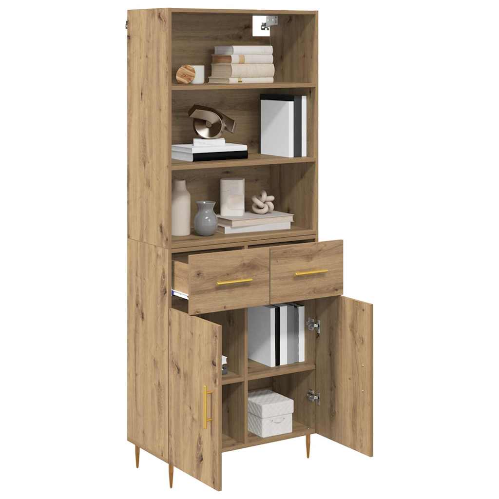 Highboard Umjetnički hrast 69,5 x 34 x 180 cm Konstruirano drvo
