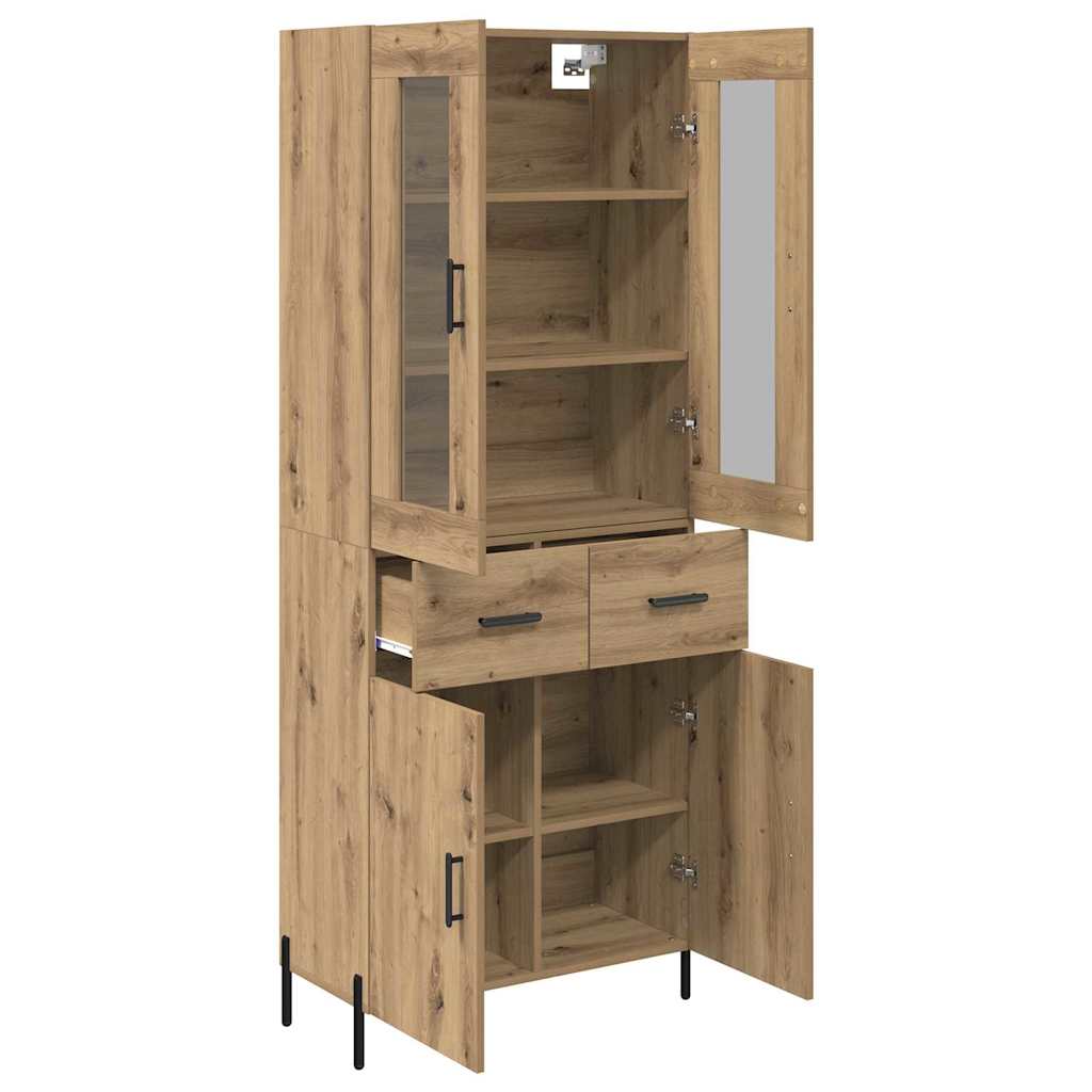 Highboard Umjetnički hrast 69,5 x 34 x 180 cm Konstruirano drvo