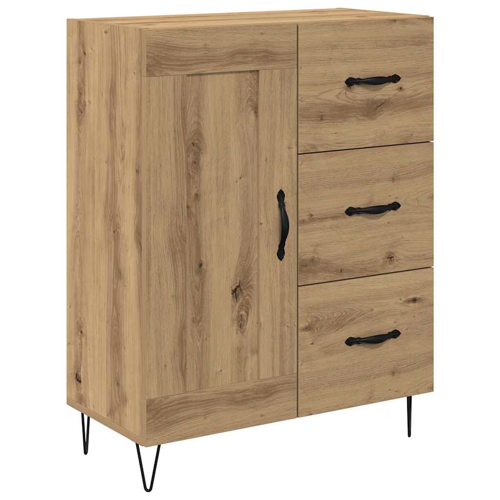 Highboard s ladicama 2 pcs Umjetnički hrast Konstruirano drvo