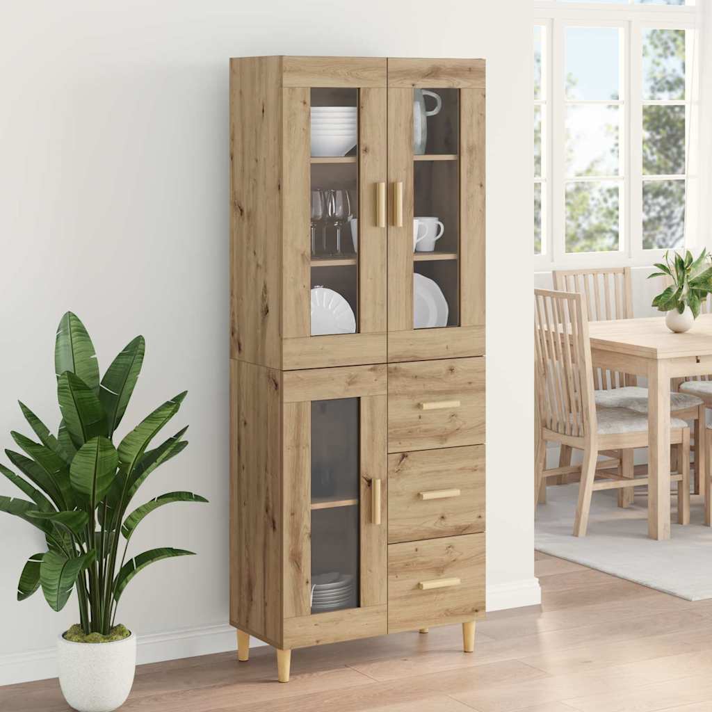 Highboard Umjetnički hrast 69,5 x 34 x 180 cm Konstruirano drvo