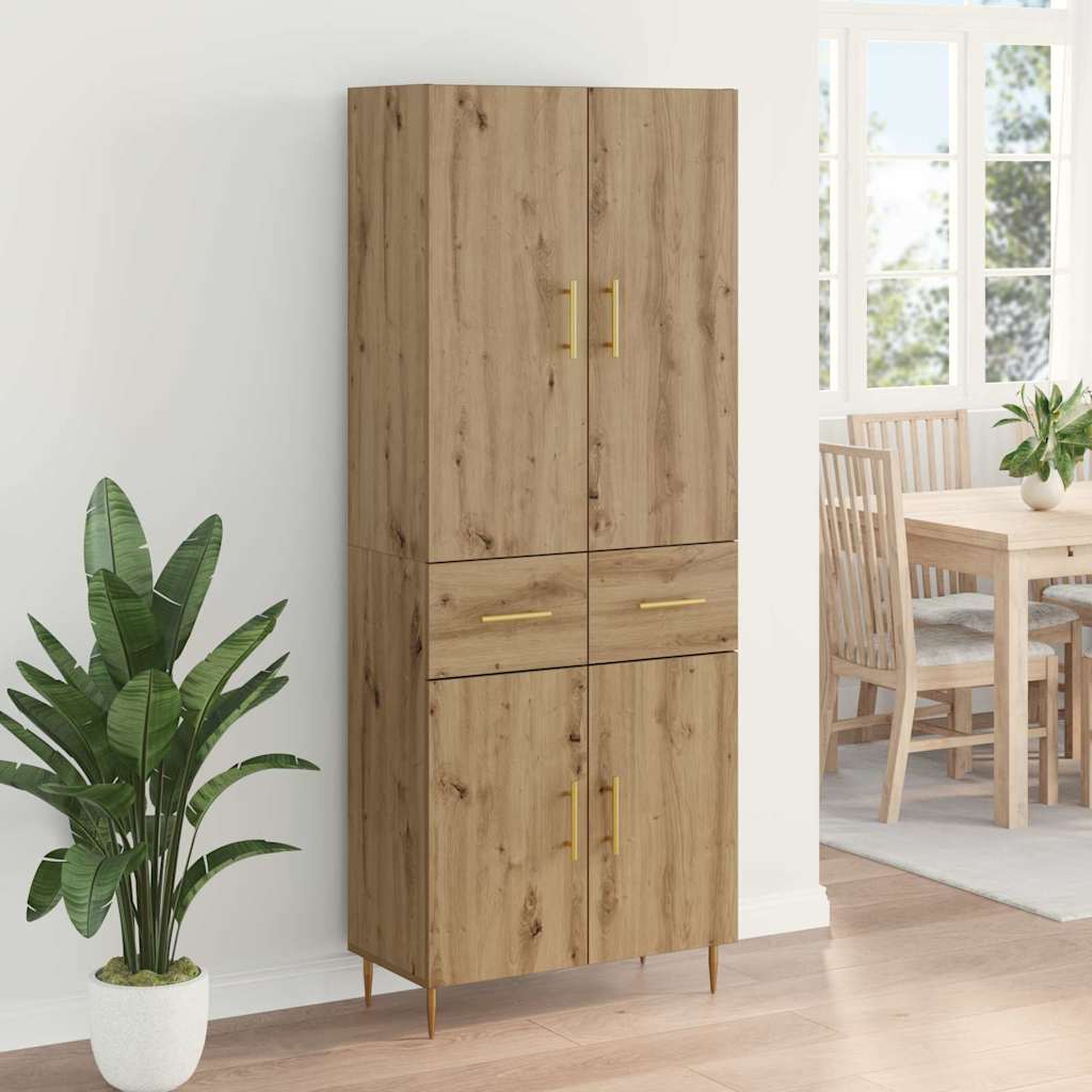 Highboard Umjetnički hrast 69,5 x 34 x 180 cm Konstruirano drvo