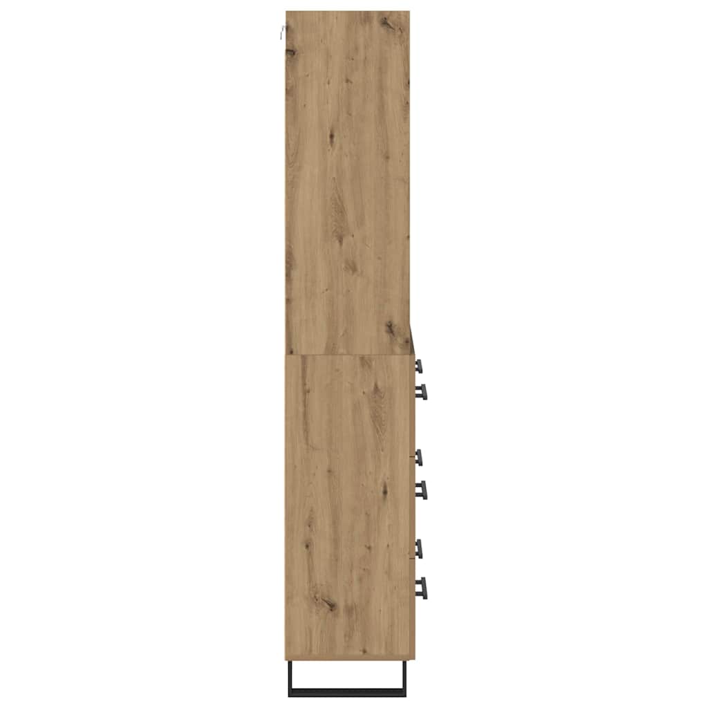 Highboard s ladicama 2 pcs Umjetnički hrast 69,5 x 34 x 180 cm
