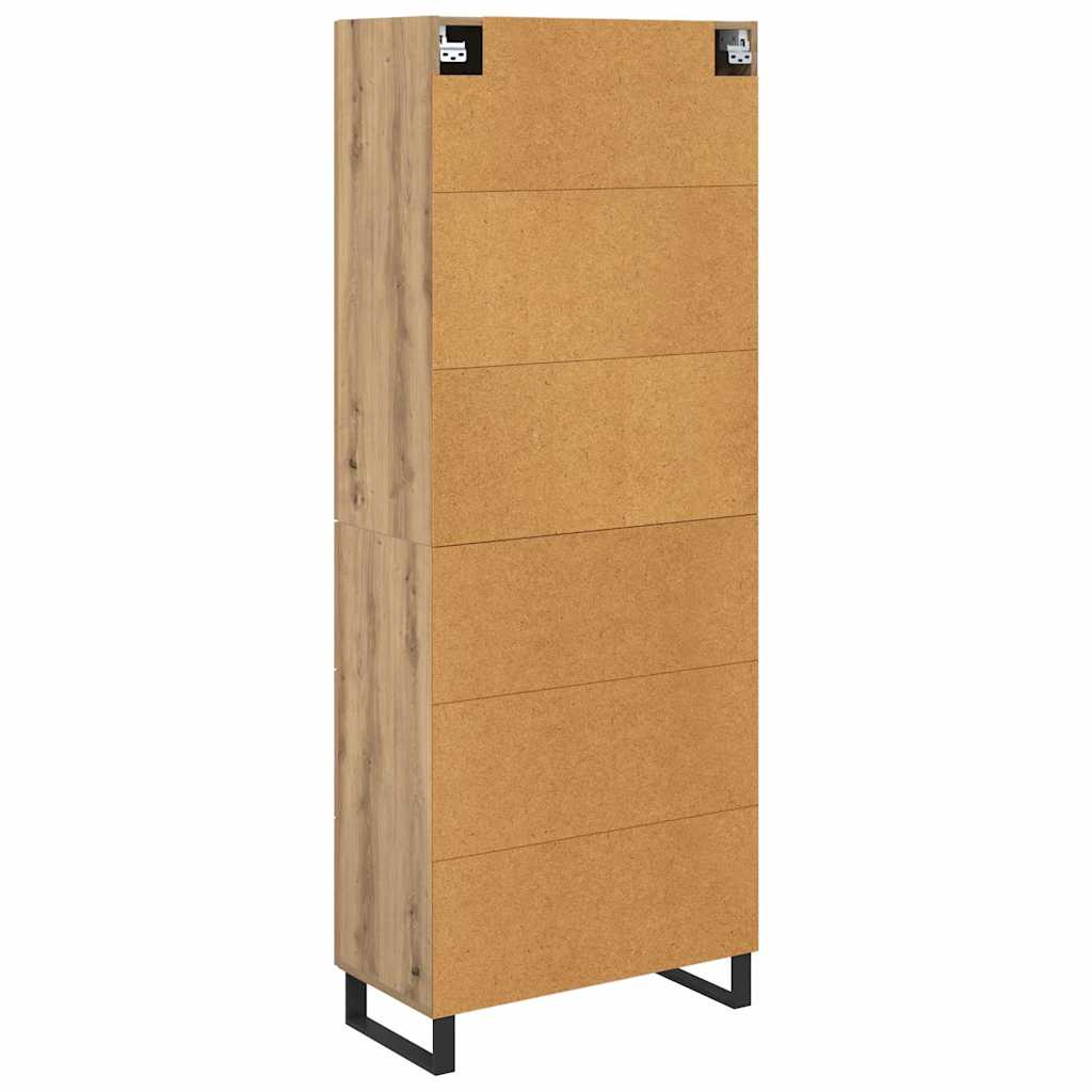 Highboard s ladicama 2 pcs Umjetnički hrast 69,5 x 34 x 180 cm