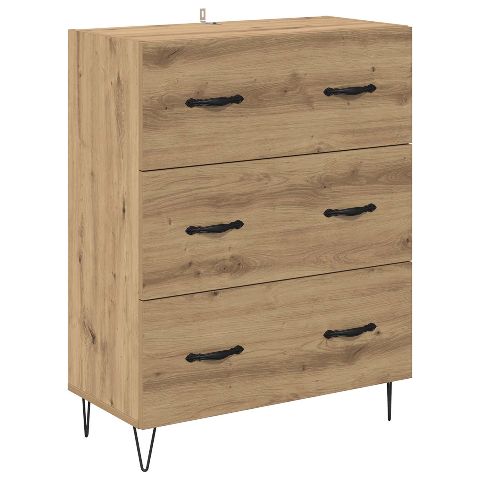 Highboard s ladicama 2 pcs Umjetnički hrast Konstruirano drvo