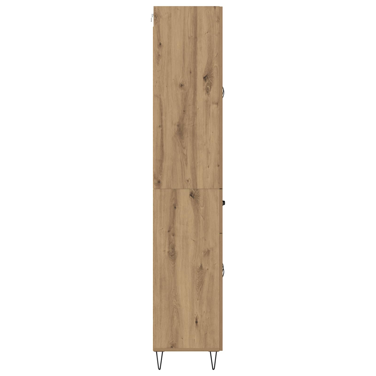 Highboard 2 pcs Umjetnički hrast Inženjersko drvo i staklo
