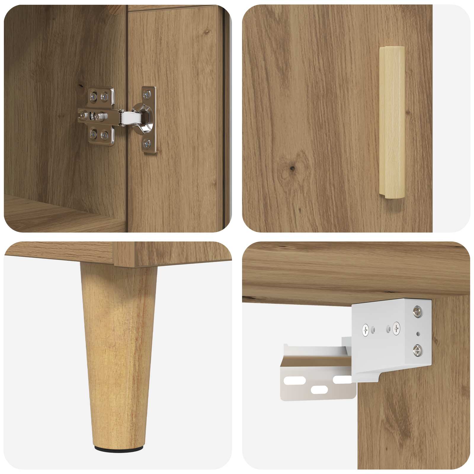 Highboard Umjetnički hrast 69,5 x 34 x 180 cm