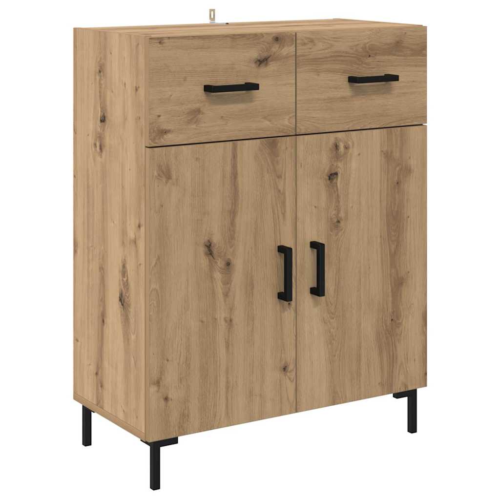 Highboard s ladicama 2 pcs Umjetnički hrast Konstruirano drvo