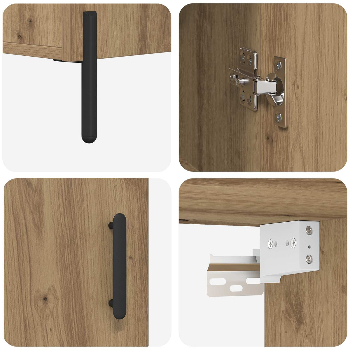 Highboard Umjetnički hrast 69,5 x 34 x 180 cm Konstruirano drvo