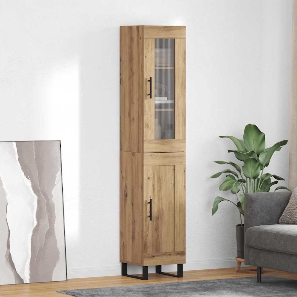 Highboard Umjetnički hrast 34,5 x 34 x 180 cm Konstruirano drvo