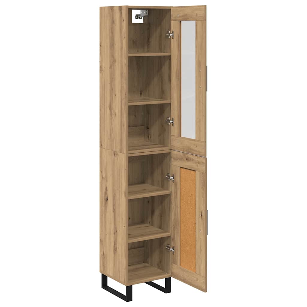 Highboard Umjetnički hrast 34,5 x 34 x 180 cm Konstruirano drvo