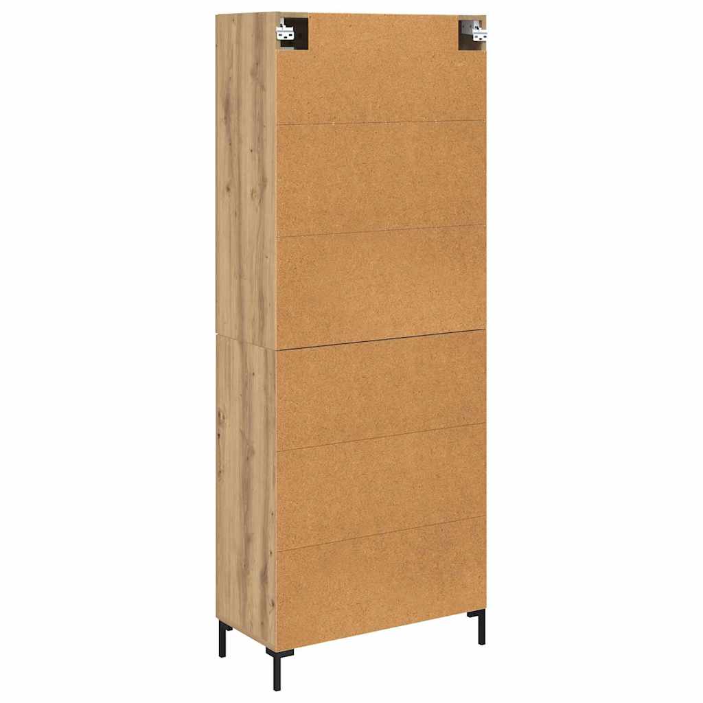 Highboard s ladicama 2 pcs Umjetnički hrast Konstruirano drvo