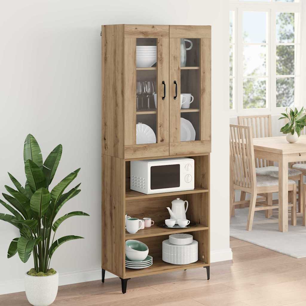 Highboard Umjetnički hrast 69,5 x 34 x 180 cm Konstruirano drvo