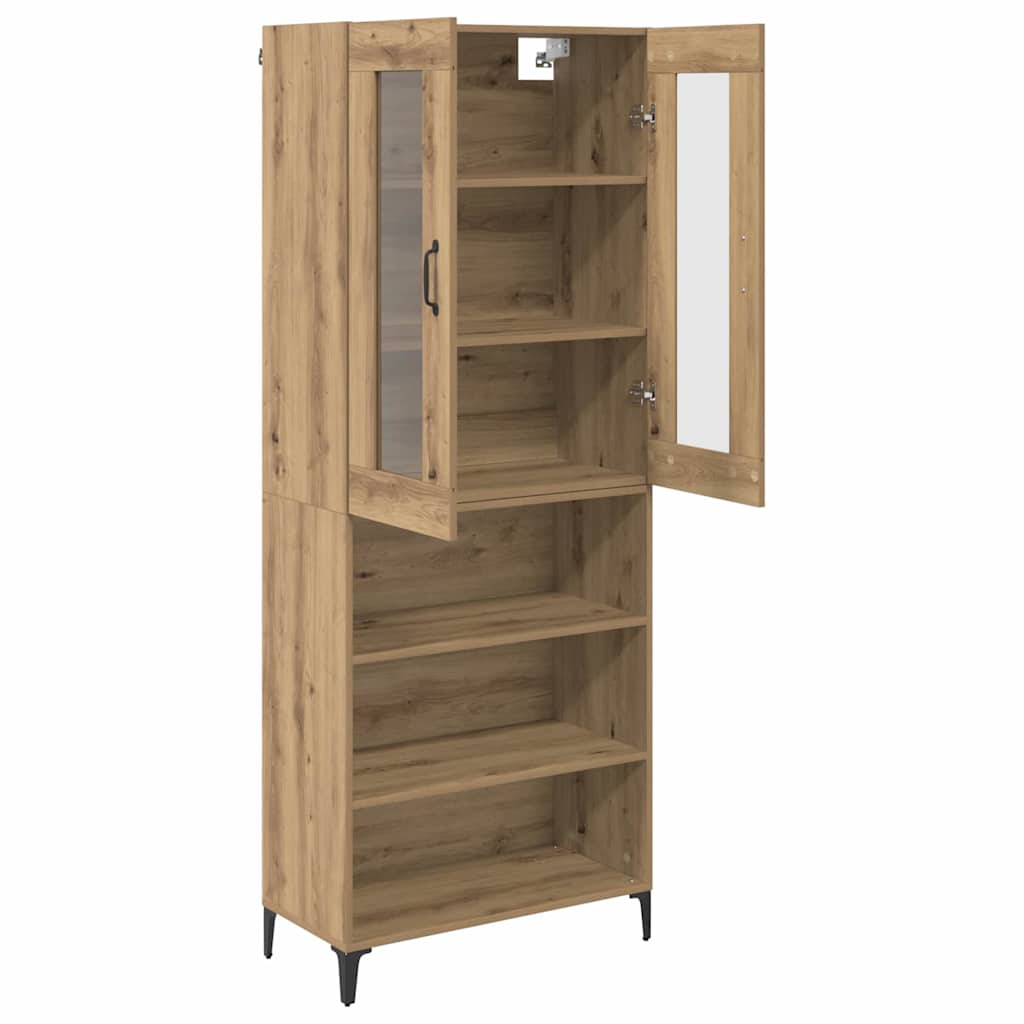 Highboard Umjetnički hrast 69,5 x 34 x 180 cm Konstruirano drvo