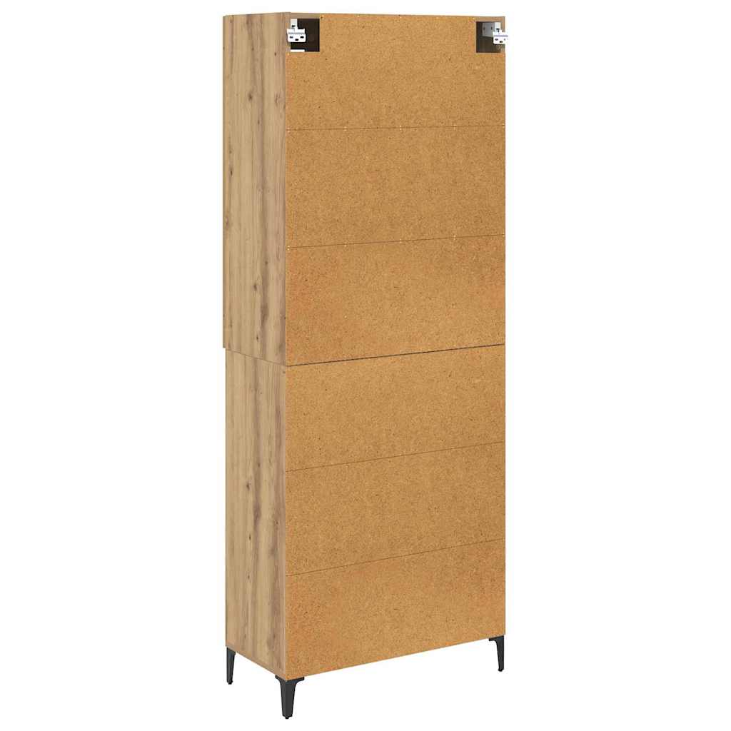 Highboard Umjetnički hrast 69,5 x 34 x 180 cm Konstruirano drvo